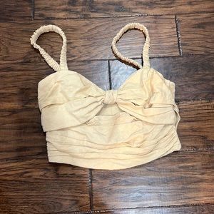 Zara Beige Crop Top